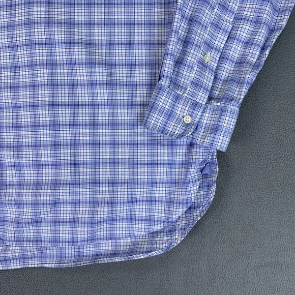 Ralph Lauren Shirt Mens XL Blue Pink Plaid Colorful Prep Smart Casual Office - Picture 4 of 7